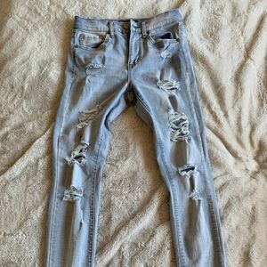 Aeropostale Lightwash High Waitested Jeggings